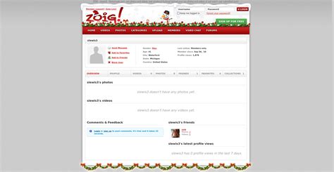 My zoig profile